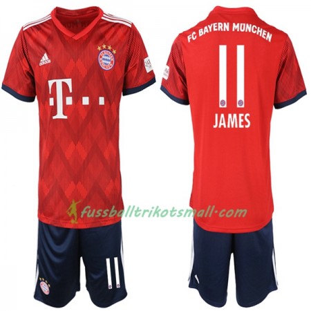 Fußballtrikots FC Bayern München James Rodriguez 11 Kinder 2018-2019 Kurzarm Heimtrikotsatz kaufen